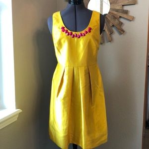 Miss Sixty Bright yellow beaded dress